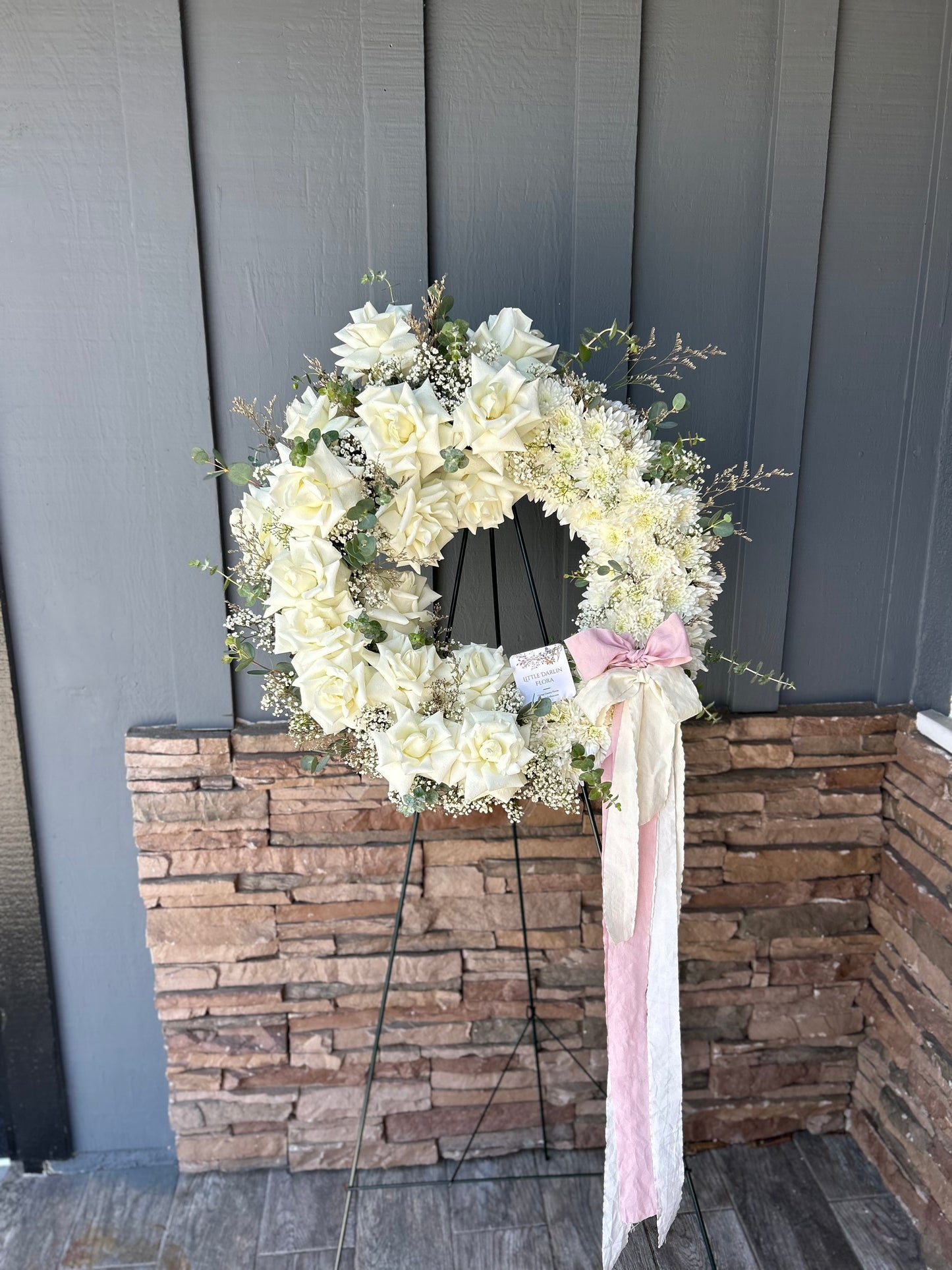 the custom welcom or sympathy arrangement